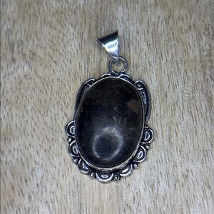 Merlinite 925 SP Round Oval Pendant